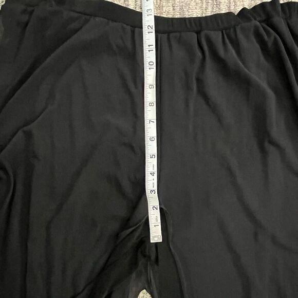Womens Size XL Wide Leg Pants Black Pull On Elastic Sheer Lined Flowy USA NWOT - Picture 6 of 7